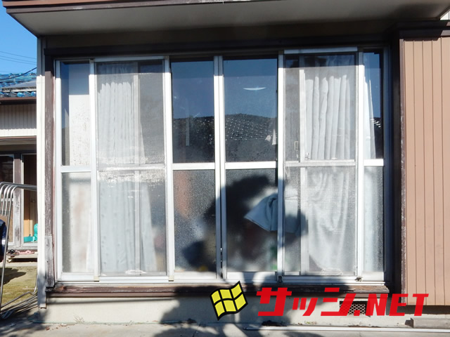 窓のリフォーム　カバー工法によるサッシ改修工事　施工事例　知多郡東浦町