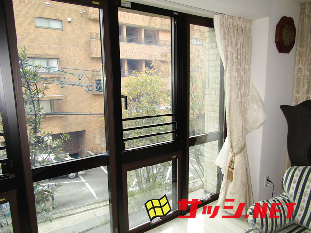 窓の寒さ対策　ＬＩＸＩＬ内窓インプラスＬＯＷ－Ｅ複層ガラス　名古屋市千種区