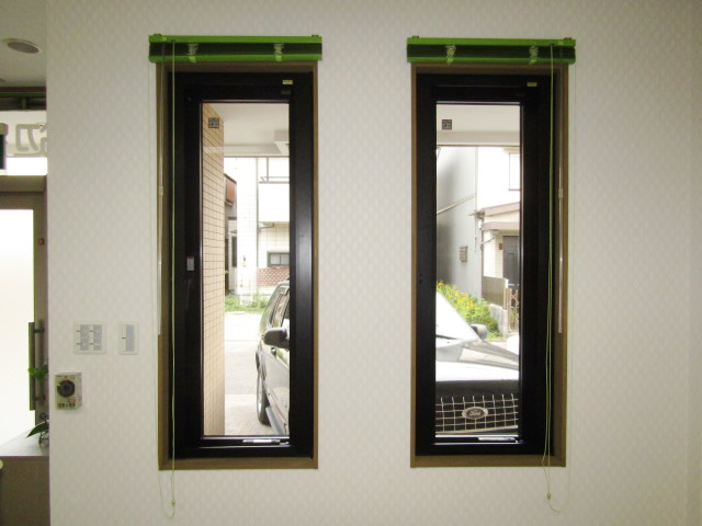 名古屋市北区　片開き窓　防犯ガラス網戸付　取付工事　施工後