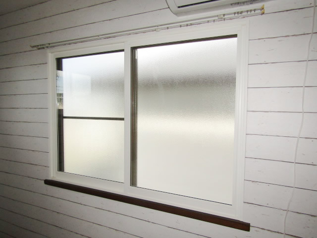 名古屋市天白区　内窓プラストKR型 2枚引違い ホワイト W1659 H1160 施工後