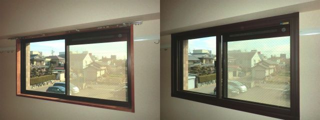 窓の結露対策　内窓インプラス取付け　名古屋市