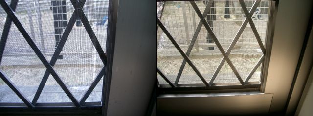 掃出し窓ガラス修理、交換　名古屋市