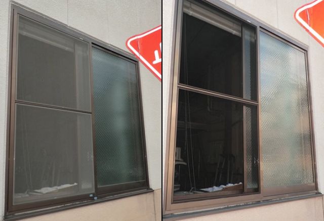 ガラス修理、交換　名古屋市
