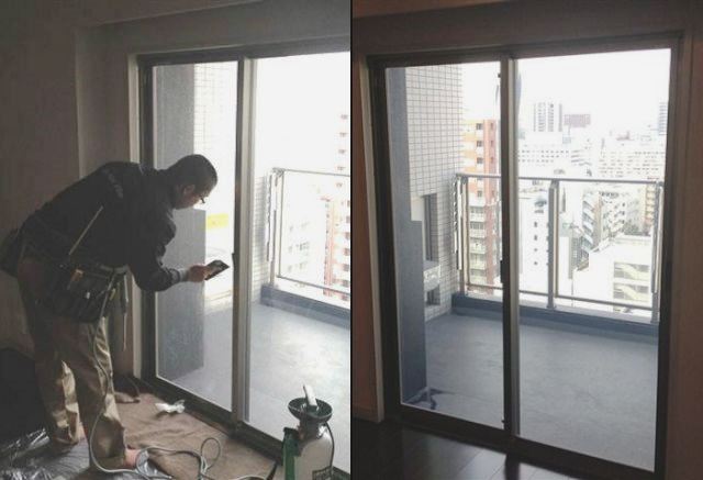 日射調整フィルム施工　赤外線・紫外線カット　窓ガラスの飛散防止　名古屋市