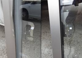侵入盗によるガラス破り　サッシ補修工事　名古屋市