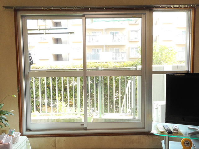 サッシリフォーム　カバー工法による窓の取替　名古屋市中川区