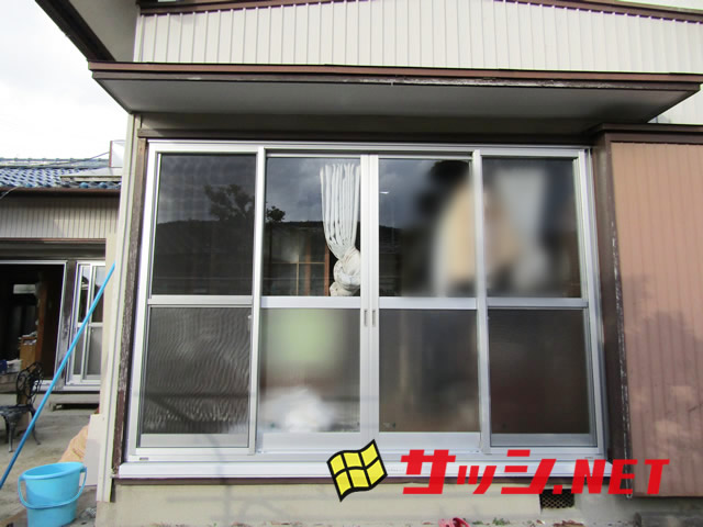 窓のリフォーム　カバー工法によるサッシ改修工事＜２＞　知多郡東浦町