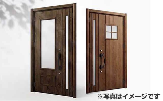 玄関ドアのリフォーム工事　トステム製リシェント　名古屋市