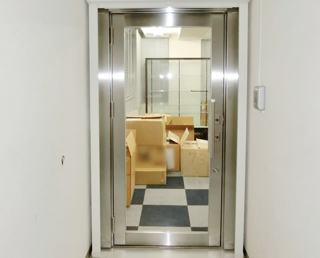事務所入口ドア改修　ステンレス框ドア取替工事　名古屋市名東区